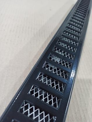 Imagem de Ralo Linear 5x70 Grelha Aluminio Preto Com Tela Anti Insetos e Coletor Preto