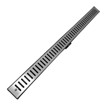 Ralo Linear Abre Fecha 5x70 Inox 304 Coletor Preto - Ficone & Reis Imagem de Ralo Linear Abre Fecha 5x70 Inox 304 Coletor Preto