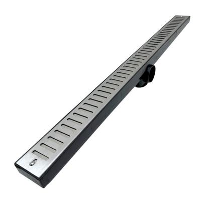 Ralo Linear Abre Fecha 5x70 Inox 304 Coletor Preto - Ficone & Reis Imagem de Ralo Linear Abre Fecha 5x70 Inox 304 Coletor Preto