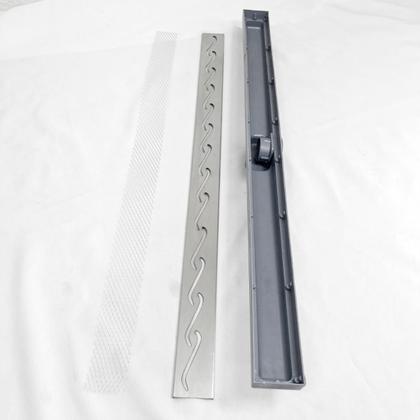 Ralo Linear Box de Banheiro 5x70 Inox 304 Tela e Coletor Plástico Saída 40mm - FICONE & REIS Imagem de Ralo Linear Box de Banheiro 5x70 Inox 304 Tela e Coletor Plástico Saída 40mm