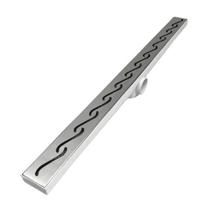 Imagem de Ralo Linear Box de Banheiro 5x70 Inox 304 Tela e Coletor Plástico Saída 40mm