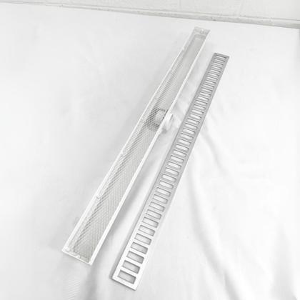 Imagem de Ralo Linear de Banheiro Alumínio Tradicional Coletor Água com Sifão