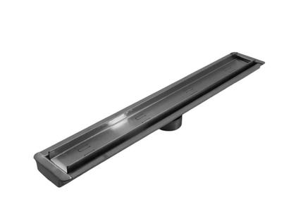 Imagem de Ralo Linear Oculto 1 M X 6 Cm Saída Central Inox 304