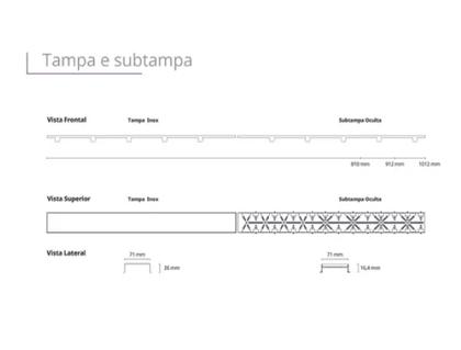 Imagem de Ralo Linear Royal Tampa Oculta 80CM
