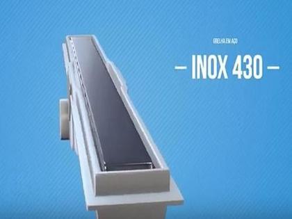 Imagem de Ralo Linear Sifonado 100cm Tampa Inox Lisa Sifonado