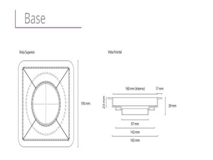 Imagem de Ralo Linear Square Tampa Oculta 15X15