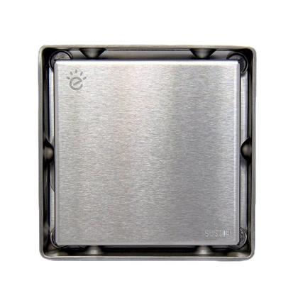 Imagem de Ralo Oculto Square Invisível Anti Odor Aço Inox 15x15cm