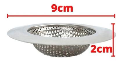 Imagem de Ralo Pequeno Para Pia Com Borda Em Inox Ø9cm Megagift