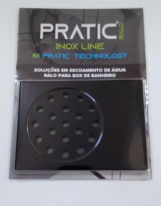 Imagem de Ralo Pratic Para Box do Banheiro Ralo Inteligente - 14cm x 10cm Preto Fosco