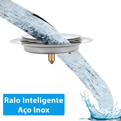 Imagem de Ralo Premium Inteligente Inox Click Up Redondo 10cm