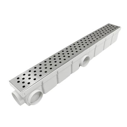 Imagem de Ralo Sequencial 6x50 Inox 304 de Bolinha Coletor Branco Tela