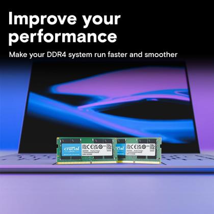 Imagem de RAM Crucial 4 GB DDR4 2666 MHz CL19 Memória de laptop CT4G4SFS8266