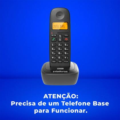 Imagem de Ramal Adicional Para Telefone Intelbras TS 2511, Sem Fio, com Identificador de Chamada e Função Não Perturbe, Preto - 4122511