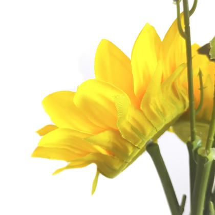 Imagem de Ramalhete de Girassol Flor Artificial X5 Decorativa