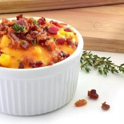 Imagem de Ramekin Grande 220ml Branco Plástico Canelado Petisqueira Potinho Molho Petiscos Coza