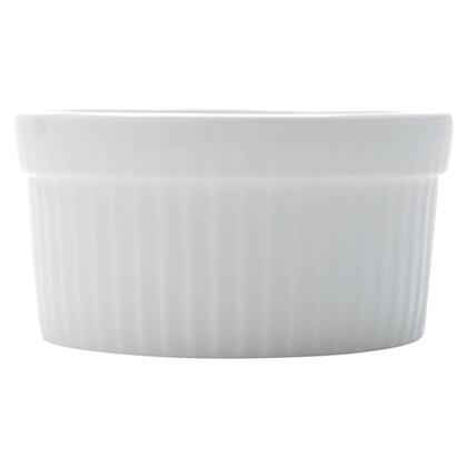 Imagem de Ramequim Tigela de Porcelana 10x5cm Classic Lyor Branco para Sobremesa Suflês Molhos