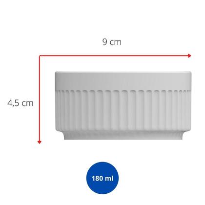 Imagem de Ramequin Porcelana Finger Food Molheira Pate 180ml Kit 6 Un