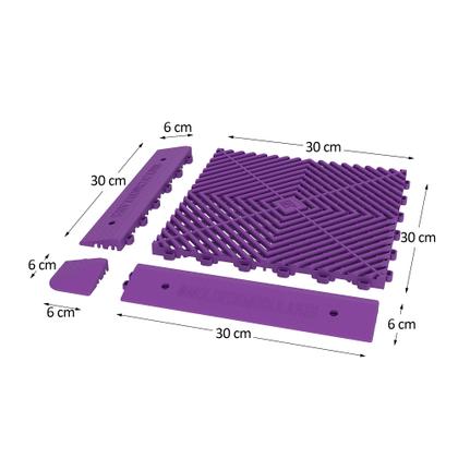 Imagem de Rampa femea fixação/acabamento deck/piso modular roxo