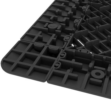 Imagem de Rampa macho fixação/acabamento deck/piso modular preto