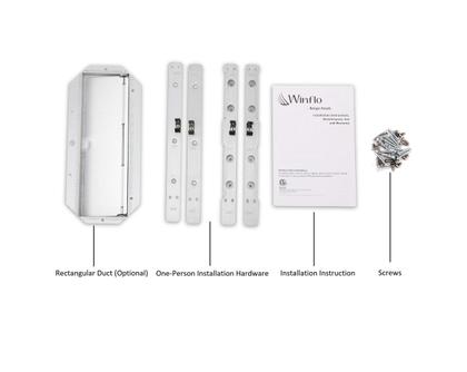 Imagem de Range Hood Winflo em aço inoxidável conversível de 30 cm com malha