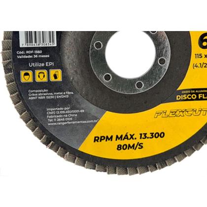 Imagem de Ranger Disco Flap  4.1/2 X 60 - Kit C/10 Un
