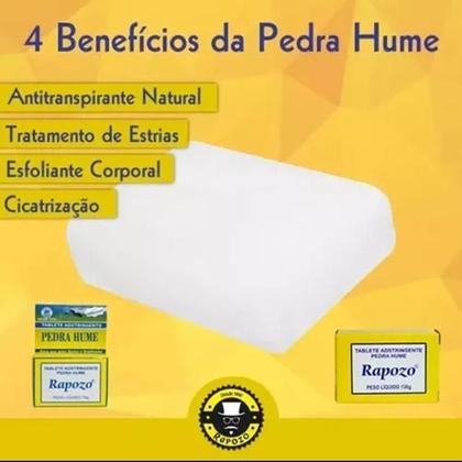 Imagem de Rapozo Pedra Hume Tablete 70g KIT C/2 UNIDADES