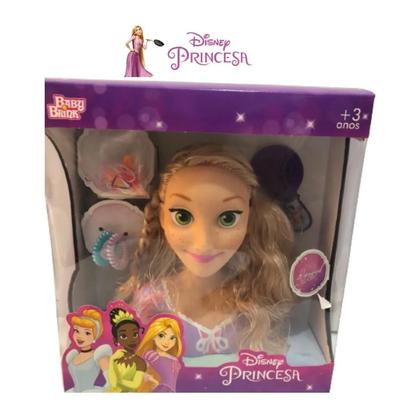 Imagem de Rapunzel Busto Styling Head Princesas Disney Com Acessórios