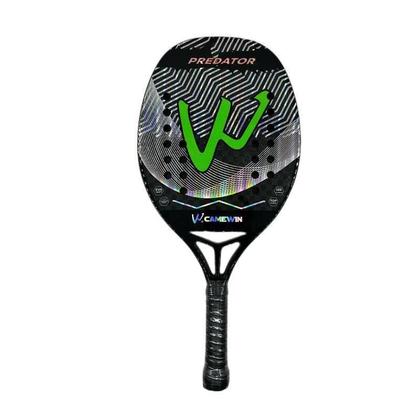 Raquete Beach Tennis Camewin 100% Fibra Carbono 12K Predator Imagem de Raquete Beach Tennis Camewin 100% Fibra Carbono 12K Predator