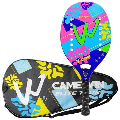 Imagem de Raquete Beach Tennis Kids Infantil Criança Camewin Elite Colorido - Mais Leve E Fina