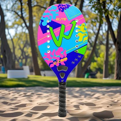 Imagem de Raquete Beach Tennis Kids Infantil Criança Camewin Elite Colorido - Mais Leve E Fina