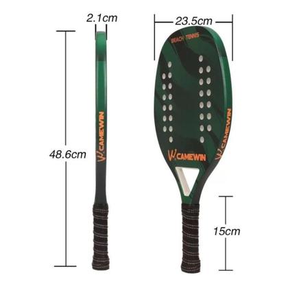 Imagem de Raquete de Beach Tennis de Praia Carbono Verde - Camewin
