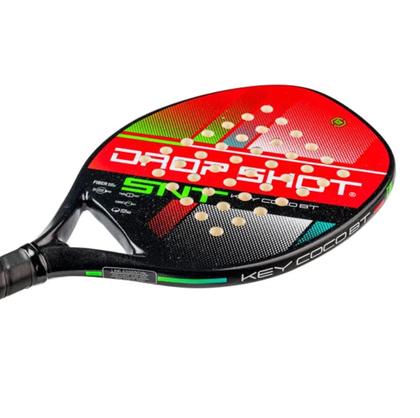 Imagem de Raquete de Beach Tennis DROP SHOT KEY Coco RED Iniciante
