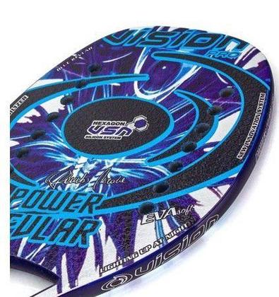 Raquete de Beach Tennis Vision Power Kevlar 2020 - Azul - Raquete