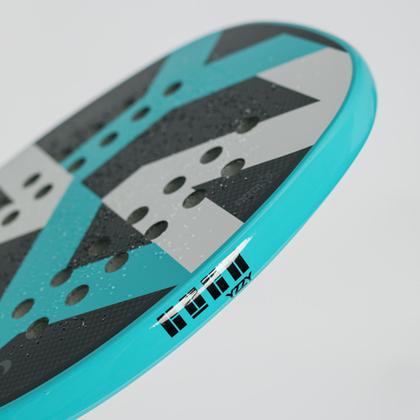Raquete de Beach Tennis Yzzy 048 Blue Carbono 3 k - Raquete de