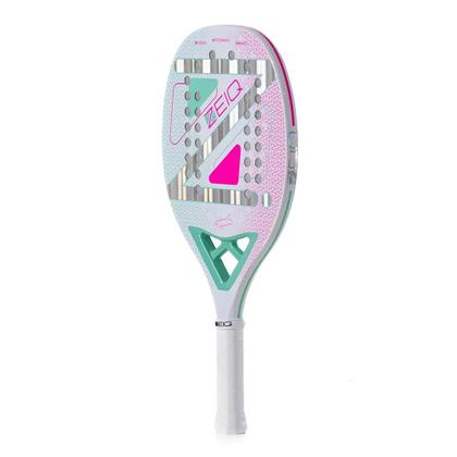 Imagem de Raquete de Beach Tennis Zeiq Advanced White Julia Nogueira 3k