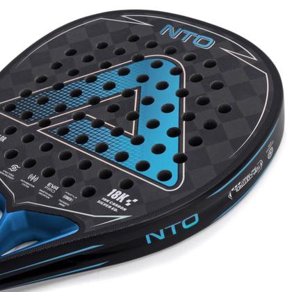 Imagem de Raquete De Padel Ama Sport NTO Preta E Azul