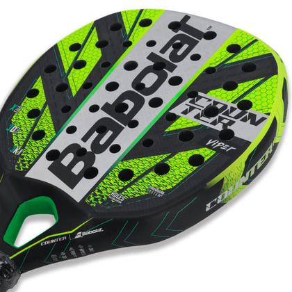 Imagem de Raquete de Padel Babolat Counter Viper Preta e Amarela