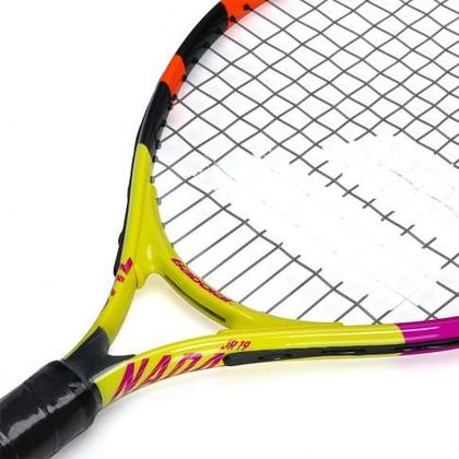 Imagem de Raquete de Tênis Babolat Nadal JR 19 Amarela, Roxa e Laranja