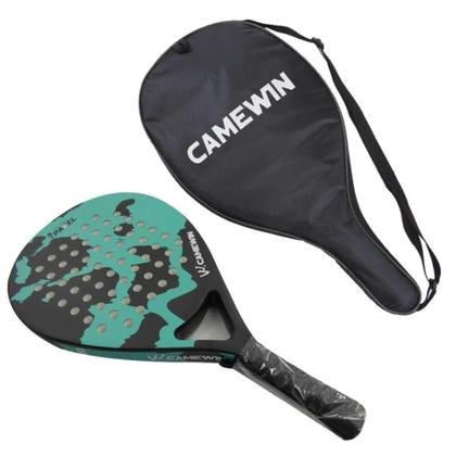 Imagem de Raquete de tênis de padel CAMEWIN em fibra de carbono 18k 360g + 10g