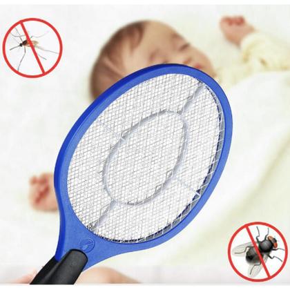 Imagem de Raquete Elétrica Bivolt Recarregável Para Mosquitos e Moscas