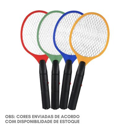 Imagem de Raquete Elétrica Bivolt Recarregável Para Mosquitos e Moscas