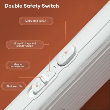 Imagem de Raquete Elétrico Mata Sozinho Mosquito Recarregável Luz Led