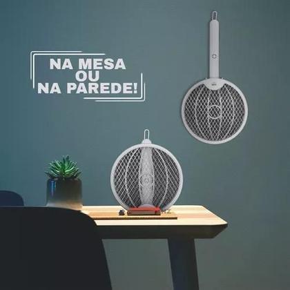 Imagem de Raquete Mata Pernilongo Potente Com Luz Atrativa Ótima