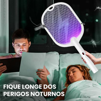 Imagem de Raquete Mosquito Choque Eletrico Usb Atraia Inseto Luz LED