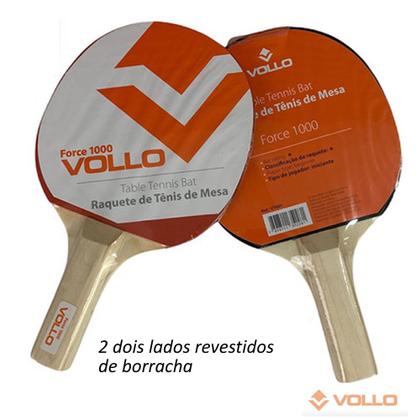 Imagem de Raquete Tenis de Mesa Ping Pong Emborrachada Force 100 Vollo