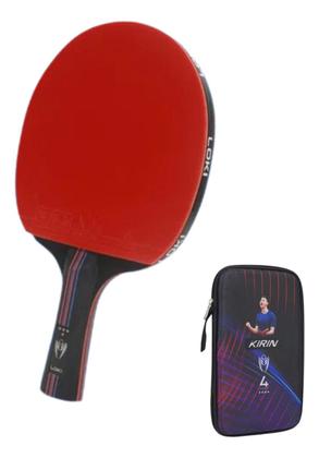 Imagem de Raquete Tenis Mesa Ping Pong Classica Loki K4 Profissional 4 Estrelas ITTF + Capa