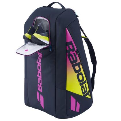 Imagem de Raqueteira Babolat Pure Aero Rafa X12 Amarela e Pink
