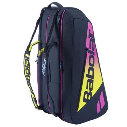 Imagem de Raqueteira Babolat Pure Aero Rafa X12 Amarela e Pink