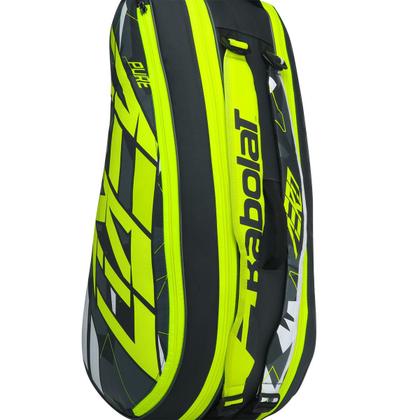 Imagem de Raqueteira Babolat Pure Aero RH X6 Preta Cinza e Amarela