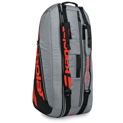 Imagem de Raqueteira Babolat Pure Strike RH6 Cinza Vermelho e Preto